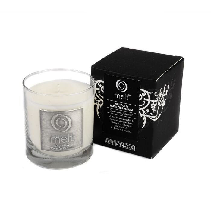 Melt - Neroli & Rose Geranium - Luxury Glass Jar